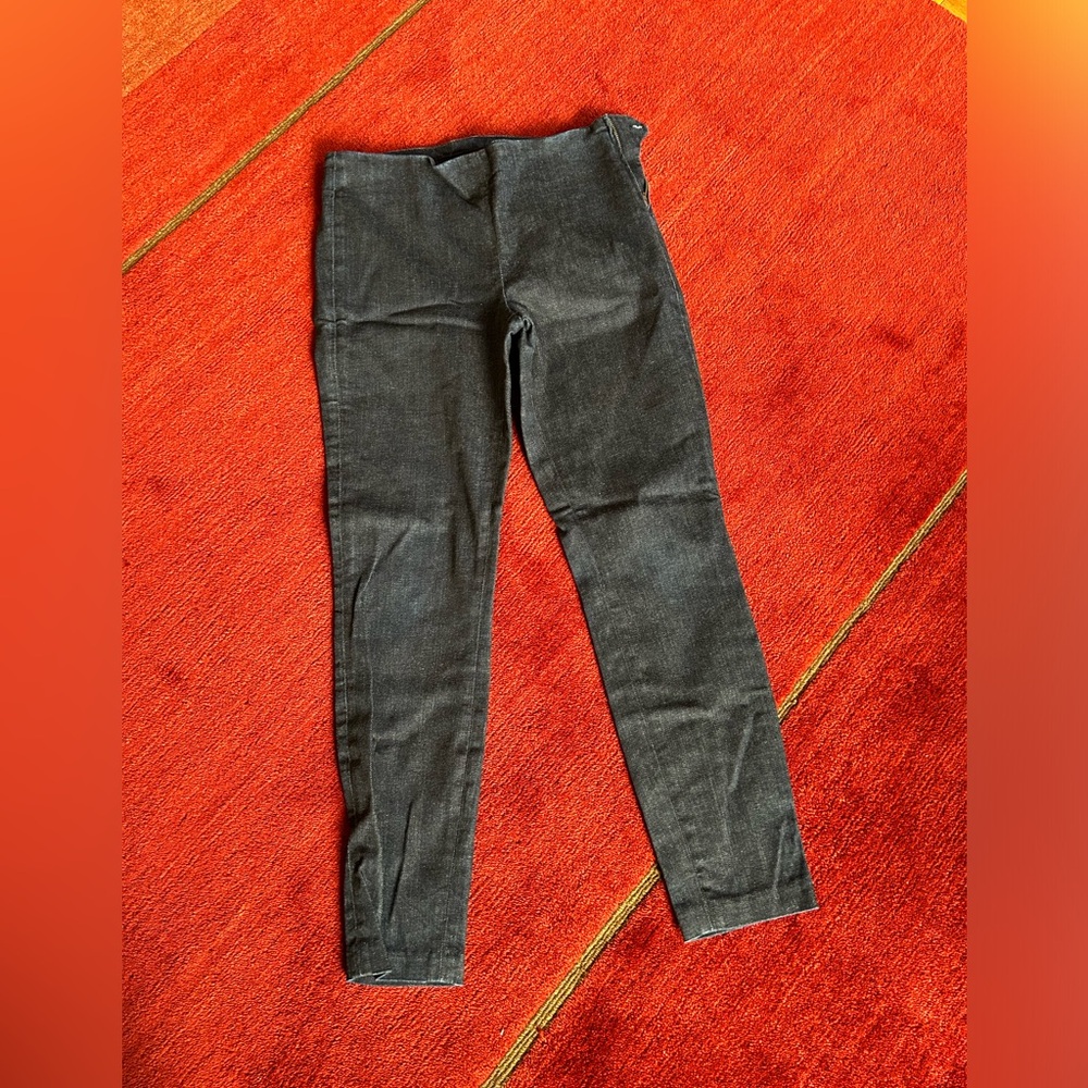 I Brand size zip dark stretch denim cropped skinny pants size 27